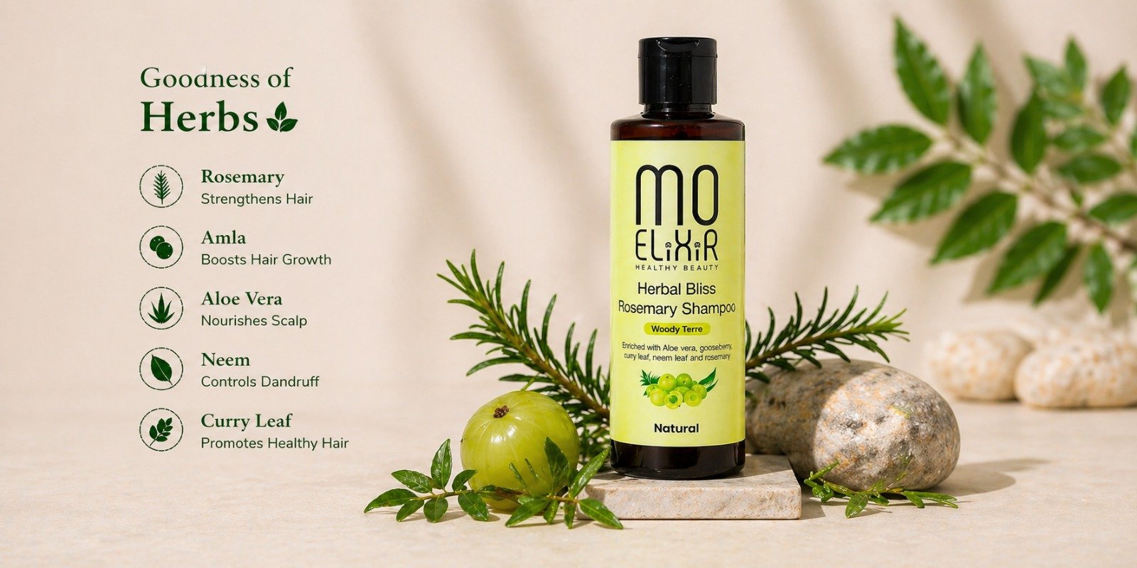 MO Elixir Rosemary Shampoo Twin Pack
